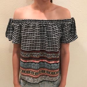 Off the shoulder boho top!